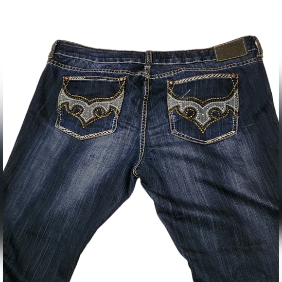 Antique river women's dark denim jeans bootcut - Picture 4 of 11